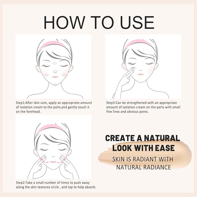 Skin Tone Correcting CC Cream Spf 50,Hydrating Face Makeup Primer,Brightening Waterproof Long Lasting Lightweight Concealer For Women,Suitable All Skin Types 1 fl oz (1pcs)