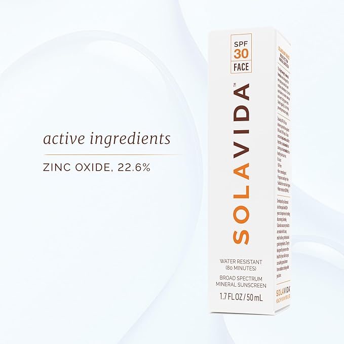 UVA/UVB Professional-grade Daily SPF 30 Mineral-based Face Sunscreen with Zinc Oxide, Hyaluronic Acid, Ceramides, Niacinamide. No artificial fragrances or dyes. 1.7 oz