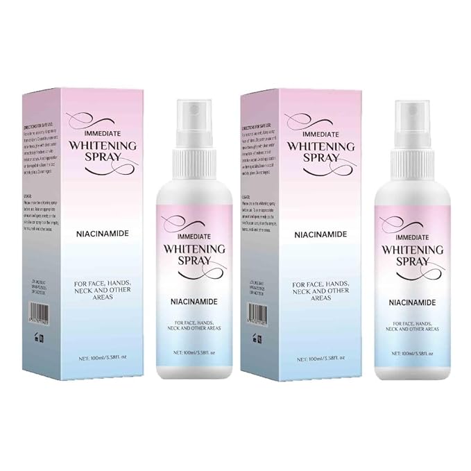 2PCS Whitening Spray for Women Skin Immediate Brightening Moisturizing BB Cream Face Foundation Skin Care