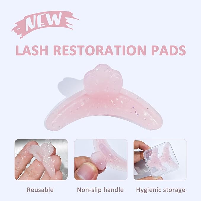 PERMANIA Korean Lash Lift Powder, Super Mix Eyelash Perm Solution Achieve Glue-free for Lash Lift, Salon Use (with Lash Revise Pad)
