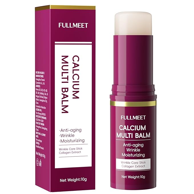 Calcium Volume Multi Balm, Collagen All-in-One Moisturing Stick, Upgraded Wrinkle Core Sticks, Anti-aging Skin Care Stick for Eyes, Neck, Face, 10g