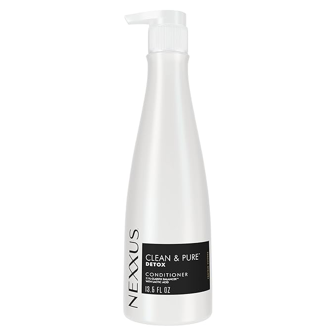 Nexxus Clean & Pure Conditioner Detox for Professional-Level Hair Care Powered by Clarifix Balancer Technology with Lactic Acid 13.5 oz