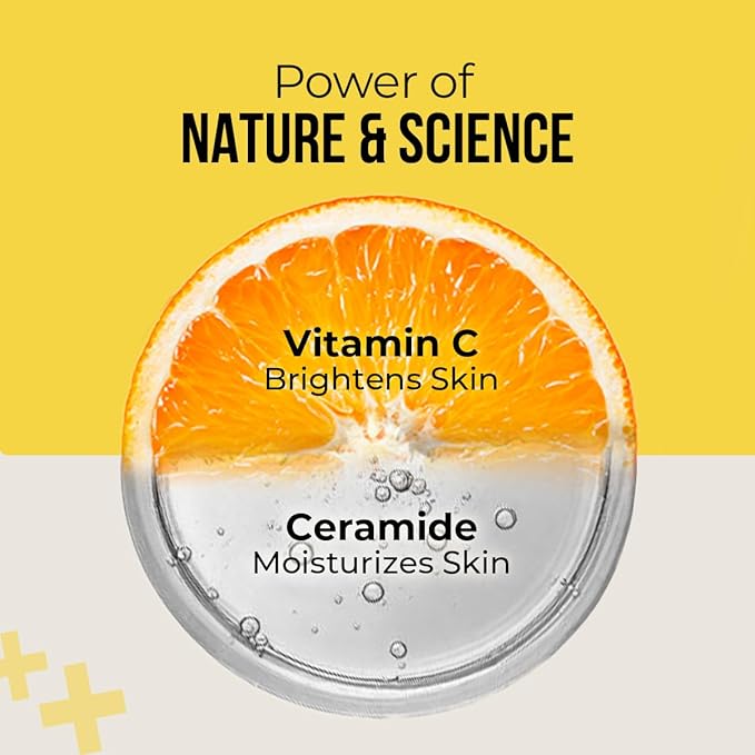 Dr. Sheth's Ceramide & Vitamin C Sunscreen In-Vivo Tested Protects, Moisturizes & Brightens Skin SPF 50+ PA++++ Lightweight, Leaves No White Cast 50 g