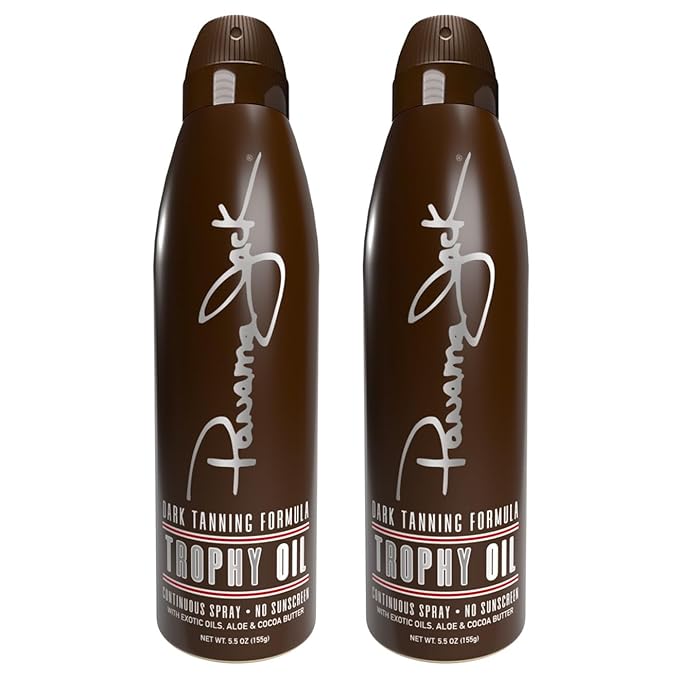 Panama Jack Panama Jack Trophy Suntan Oil - Contains No Sunscreen Protection (0 SPF), Light Formula with Exotic Oils, Aloe and Cocoa Butter, Tropical Fragrance, 5.5 OZ