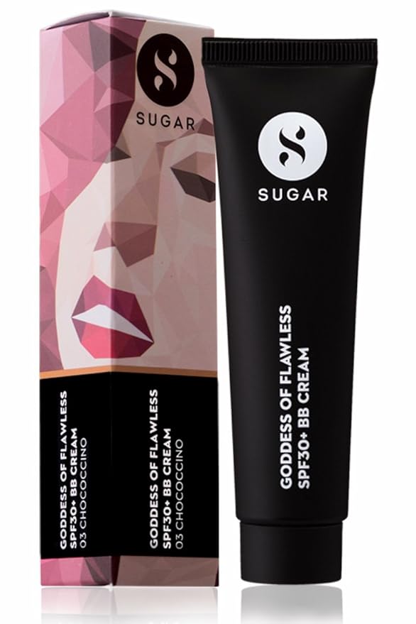 SUGAR Cosmetics Goddess Of Flawless SPF30+ BB Cream03 Chococcino (Medium Tan) LONG LASTING, LIGHTWEIGHT FORMULA