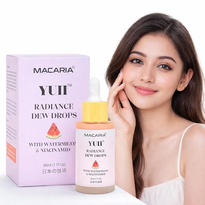 YUII Dew Drops Glow Watermelon | Face Toner for Glowing Skin for All Skin Types (Japanese Recipe)
