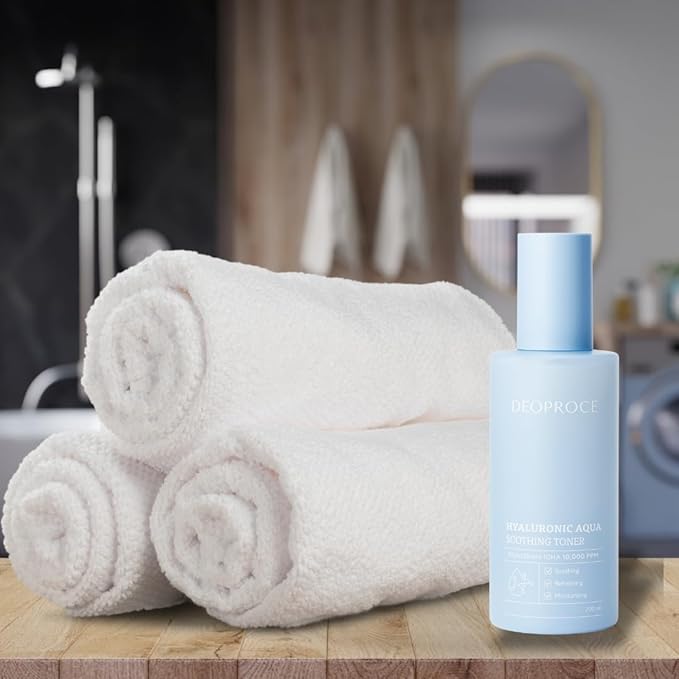 Deoproce Hyaluronic Aqua Soothing Toner 200ml, Korean Skincare, Moisturizing, Skin Soothing, Hyaluronic Acid, Centella Asiatica, Hydrating