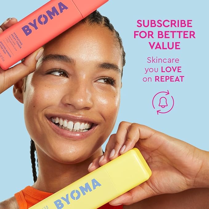 BYOMA Phyto-Mucin Glow Serum - Mucin Face Serum for Glass Skin - Plumps, Primes + Hydrates - Flawless Primer and Makeup Base - Strengthens Skin Barrier - 1.35 fl.oz