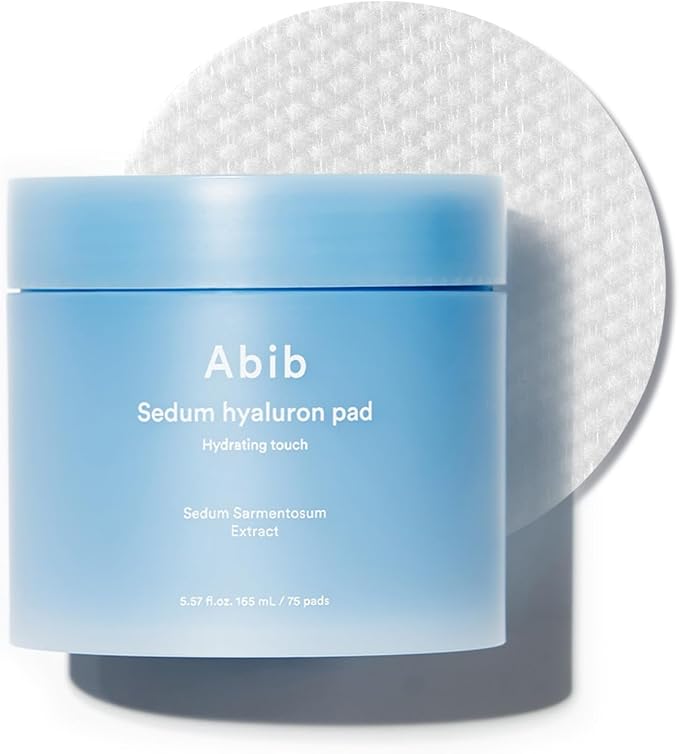Abib Sedum hyaluron pad Hydrating Touch (75 Pads) | Hydrating for Dry Skin, Korean Skincare