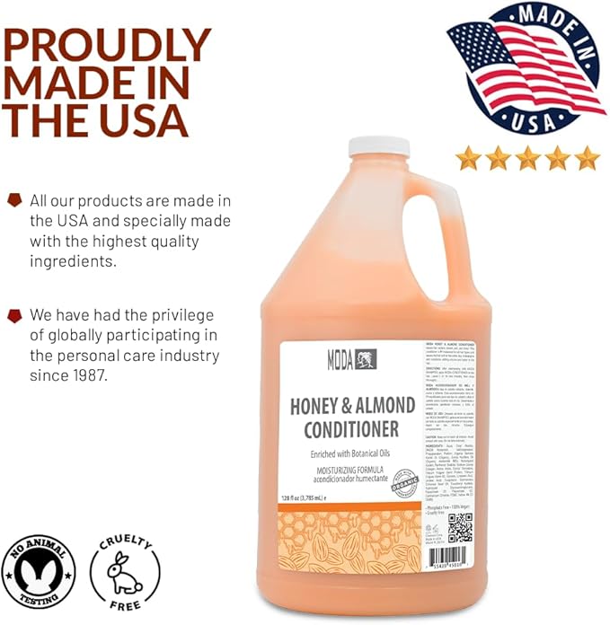 MODA Professional Hair Conditioner | Commercial Solution | Safety & Compliance, Simplified. | Transformative Results & Enhanced Reputation 128 Oz
