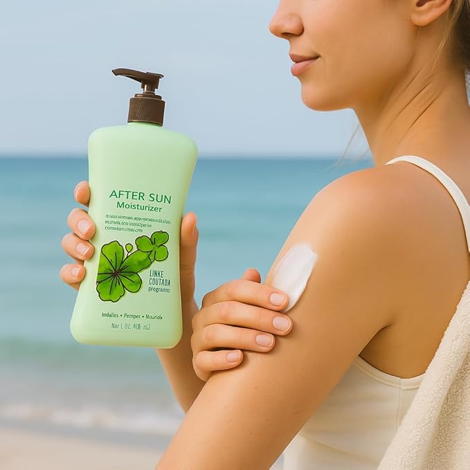 After Sun Moisturizing Lotion with Aloe and Coconut, Soothes and Hydrates Dry Skin, Lime Coolada Scent, Lightweight Daily Body Moisturizer, 16 fl oz for All Skin Types