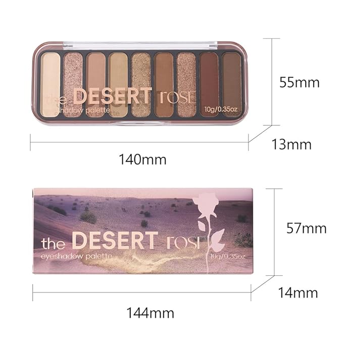 9 Color Neutral Nude Brown Eyeshadow Palette – Matte & Shimmer Warm Copper Bronze Eye Shadow, High Pigment Blendable Long Lasting Natural Daily Smokey Eye Makeup Palette for Brown Green Eyes