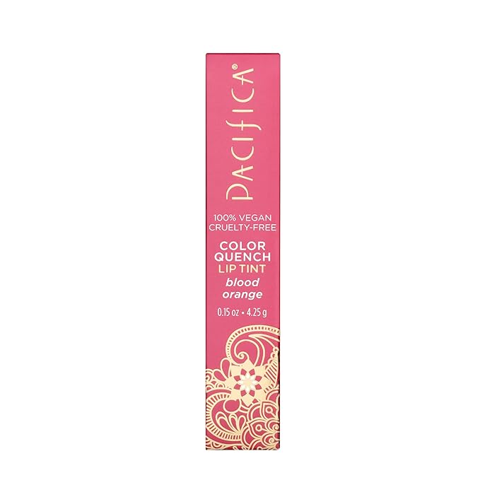 Pacifica Tinted Lip Balm – Blood Orange Flavor – Sheer Hydrating Balm with Coconut Oil & Cocoa Butter – Vegan, Cruelty-Free, Dermatologist Tested – 0.15 oz (Pack of 2)
