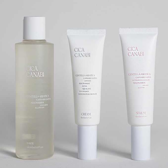 CICA CANABI Acne-Calming & Redness-Relief Toner (6.76 fl oz) with Fermented CICA & Hemp Root for Sensitive, Oily & Combination Skin