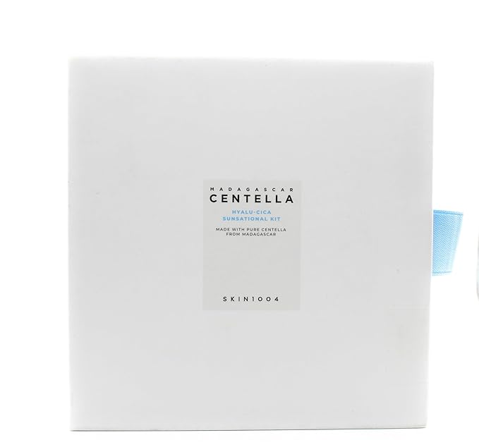 SKIN1004 SKIN 1004 - Hyalu Cica Sunsational Kit. Madagascar Centella Hyalu-Cica Silky-Fit Sun Stick X1 and Madagascar Centella Hyalu-Cica Water-Fit Sun Serum Mini X2 korean gift set
