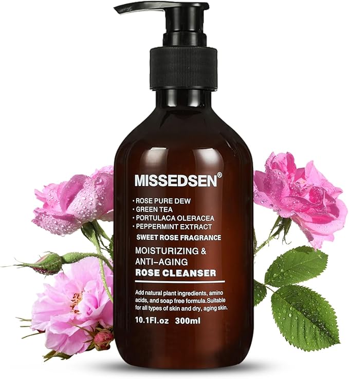 Rose Water Face Toner, Moisturizing & Anti-Aging for All Skin Types (10Fl oz)