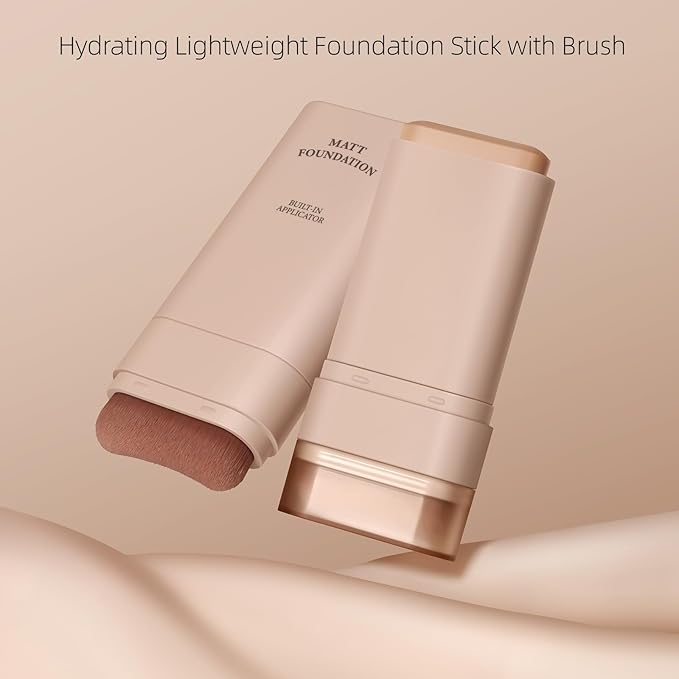 VV Foundation Stick, VV Double Head Foundation Make-Up Stick, 6 in 1- Luxury Anti-Wrinkle Foudation Stick, Korean Foundation Stick (#02)