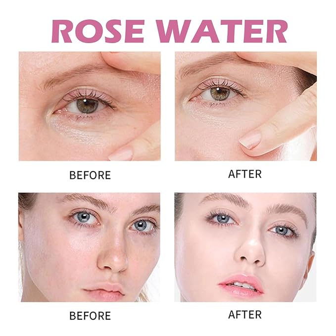 Rose Spray Toner - Natural Rose Extract, Fades Fine Lines, Brightens Skin, Tightens Pores, Long-Lasting Hydration(1PCS)