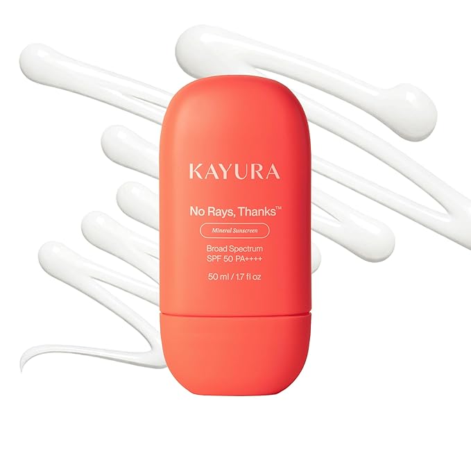 Kayura Mineral Sunscreen SPF 50 PA Plus Four with Zinc Oxide, Lightweight, No White Cast, For Sensitive Skin, (50 ml / 1.7 Fl Oz)