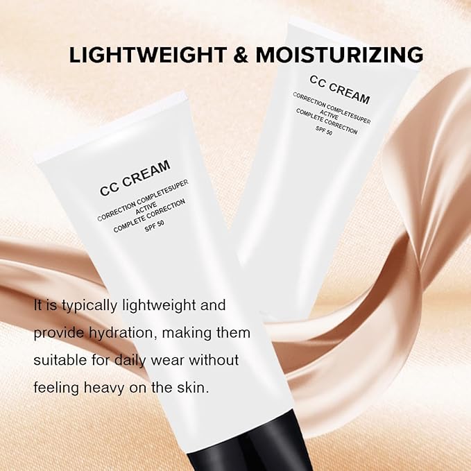CC Cream Skin Tone Adjusting for Mature Skin, Complete Correction Super Active, Light, Moisturizer, SPF 50, 1.0 fl oz (Ivory, 30ml)