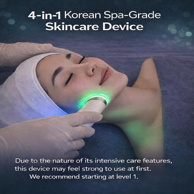 Surgia Shot Beauty Device Korean Skin Care Pore Tools Collagen Three Modes for Glowing Facial Youthful Skin Face Tightening Puffiness Moisture Gifts for Mom