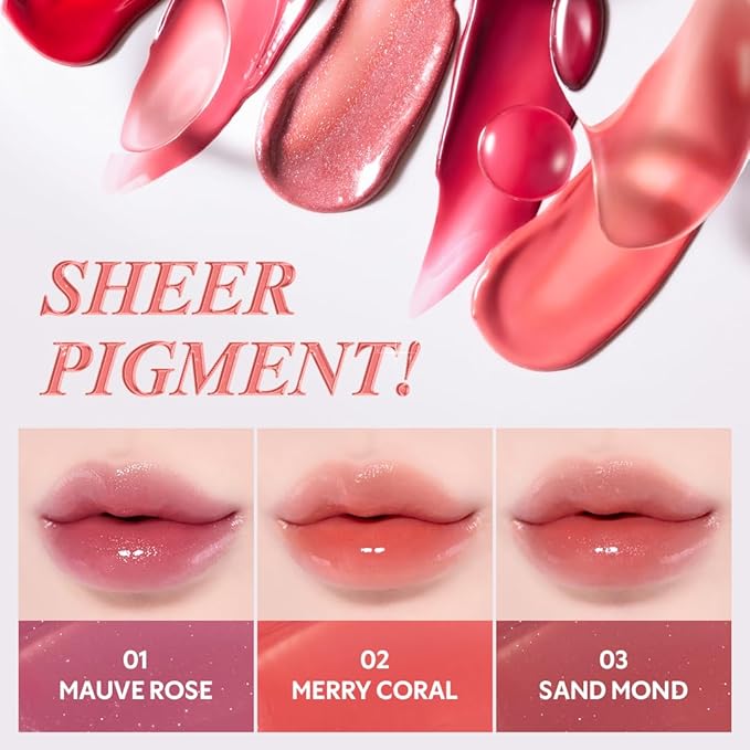 TIRTIR Waterism Tinted Lip Gloss #08 Summer Pumpkin, 0.14 Fl Oz – Kiss Ready Lipgloss, 12H Long Lasting Non Sticky Natural Tinted Glow Korean Multiuse Cheek and Lip Tint for Women gift