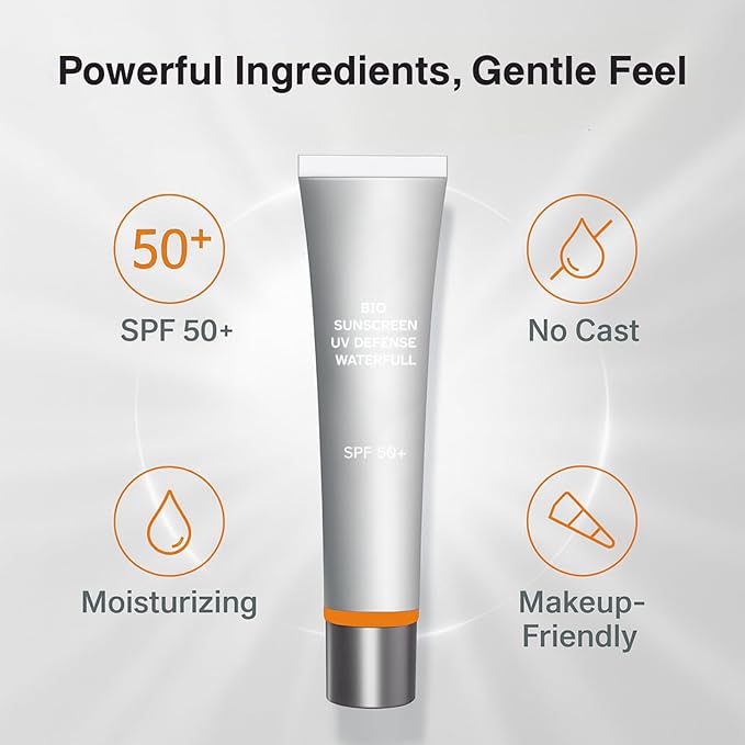 Face Sunscreen SPF 50+ for Women – Lightweight Daily Sun Lotion, Moisturizing & Fast-Absorbing, No White Cast, Gentle on All Skin Types, 50ml (1PC)