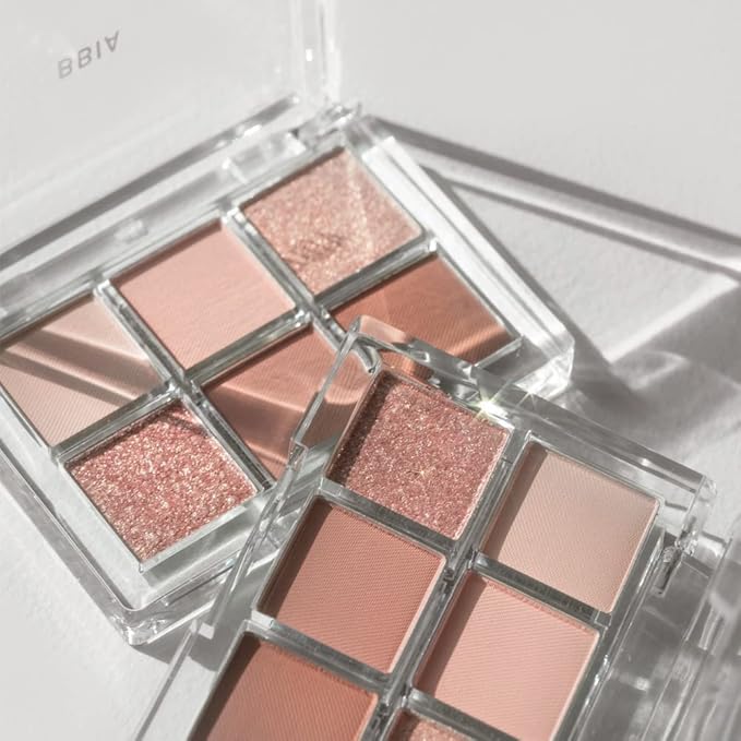BBIA Ready To Wear Eye Palette - Ultimate Eyeshadow Palette Blendable & Buildable Shade Soft Texture Shimmer Finish Gorgeous Pearls Daily Eye Shadow Colors Vegan Korean Eye Makeup (01 NUDE BLUSH)