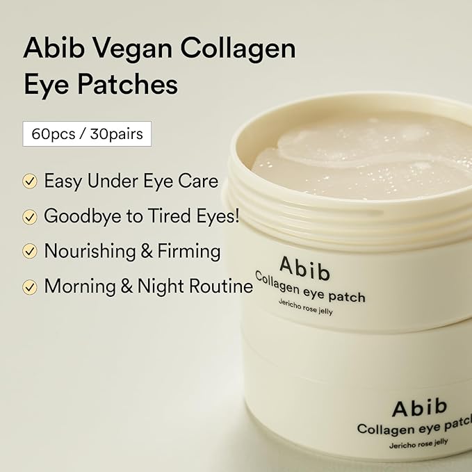 Abib Eye-Deal Collagen Eye Care Kit | Collagen Eye Patch, Eye Cream | Puffy Eyes and Dark Circles, Anti-Wrinkle | Gifts for Women (Under Eye Care Duo)