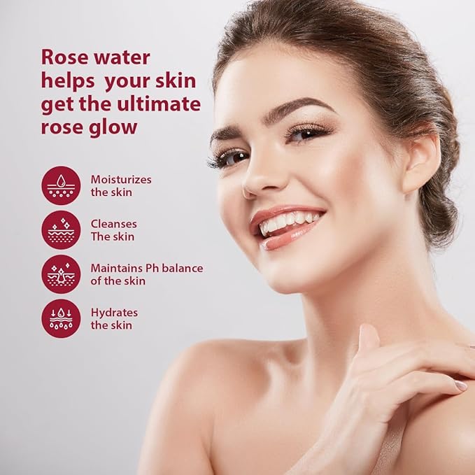 Organic-Need Rose Water – 100ml | Steam Distilled Gulab Jal | Natural Facial Mist & Skin Toner | for All Skin Types | Gentle Hydration & Refreshing Spray