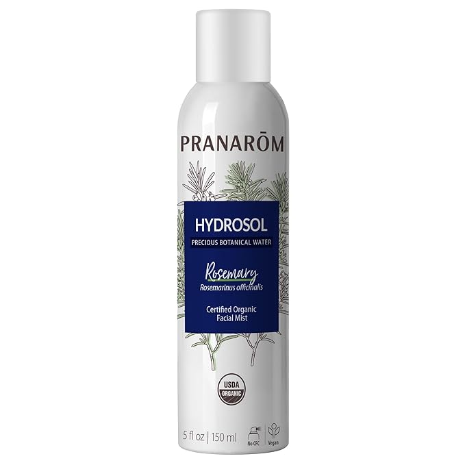 Pranarom - Rosemary Water Hydrosol 150ml - Applying Toner After Cleansing - For Blemish-Prone Skin - Gently Purifies and Tightens Pores - Ultra-Fine Mist, 100% Organic