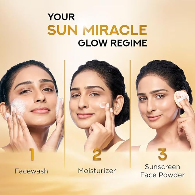 P0ND''S Sunscreen Face Powder with SPF 50 PA+++ UVA UVB Protection, 20g, Pack of 2