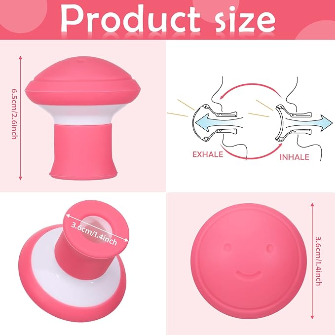 4 Pieces Face Exerciser Facial Yoga for Skin Tighten Firm Jaw ExercisercReducer Double Chin Breathing Device Neck Toning Face Slimming Trainer Tool for Women Lift Skin and Tone