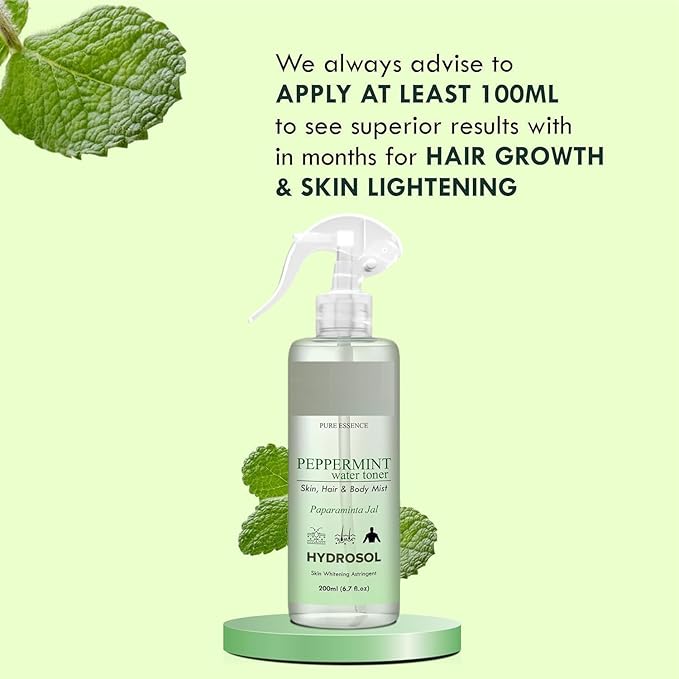 SA Refreshing Peppermint Water/Toner/Mist/Hydrosol Balances & Revitalizes 200ml