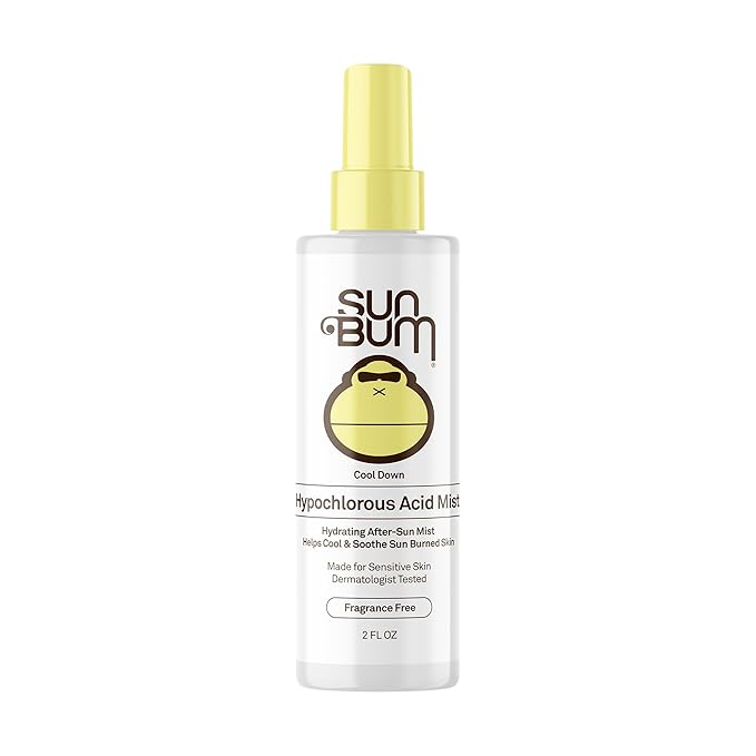 NEW Sun Bum Hypochlorous Acid Mist - Hydrating After Sun Mist to Cool and Soothe - Made for Sensitive Skin - Vegan - pH Balanced - Non-Stinging - 2 oz