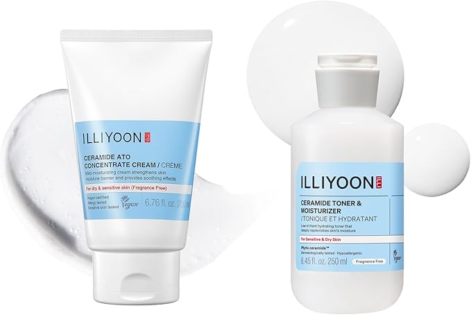Illiyoon Ceramide ATO Cream 6.76 Fl Oz with Ceramide ATO Milky Toner