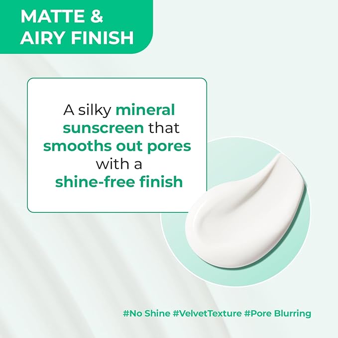 MAKE P:REM UV defense me. Matte Airy-Fit Mineral Sunscreen SPF 50, Broad Spectrum UVA/UVB Protection, Pore-Blurring Matte Finish, No Whitecast, Lightweight Daily Korean Sunscreen, 1.69 fl. oz. (50ml)