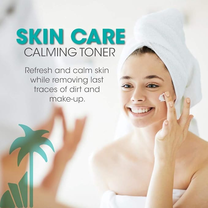 Terry Jacobs Rejuvenating Calming Toner for Face Skin Care Routine Treatment for Normal and Dry Skin | PH Balanced, Removes Excess Oil, Dirt and Make Up Left Over