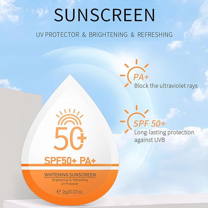 Mini Sunscreen Bulk, 30 Pcs SPF 50+ Mini Sunscreen Travel Size For Face & Body, Sunscreen Packets Party Favor, Bulk Sun screen, Waterproof & Non-Greasy, Perfect for Thank You Gifts & Beach Must Haves