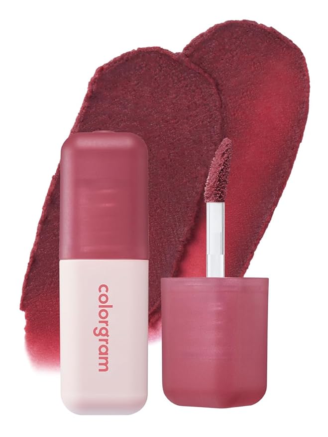 COLORGRAM NUDE BLUR TINT 10 DEAD ROSE | K-Beauty Makeup, Soft-Focus Matte Lip Stain, 2-in-1 Lip & Cheek | Lightweight Blurring Tint for a Smooth & Airbrushed Finish, Non-Sticky Formula