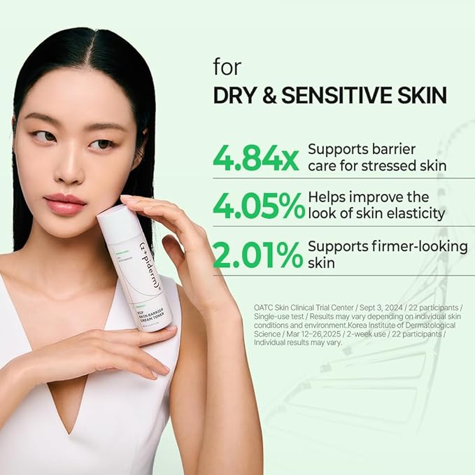 Zipiderm EGF Skin Barrier Cream Toner – Korean Milky Hydrating Toner for Dry, Sensitive & Acne-Prone Skin with Ceramides, Hyaluronic Acid, Rice Bran & Soy Protein, Moisturizing Skincare, 5.07 fl oz