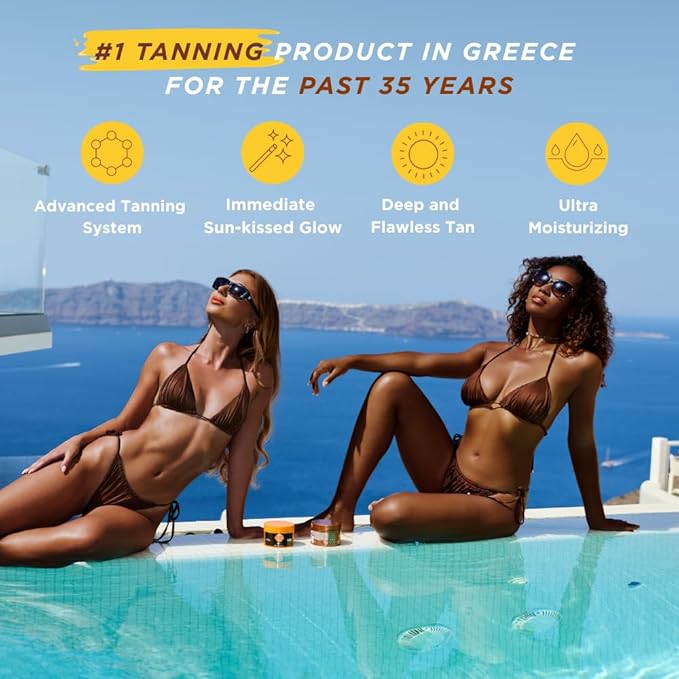 Carroten Intensive Tanning Oil Spray | Browning Tan Accelerator | Vitamin E and Carrot & Coconut Oils | Water-Resistant, Silky Hydration | Coconut Fragrance | Made in Greece | 2.3 oz (2 Pack)