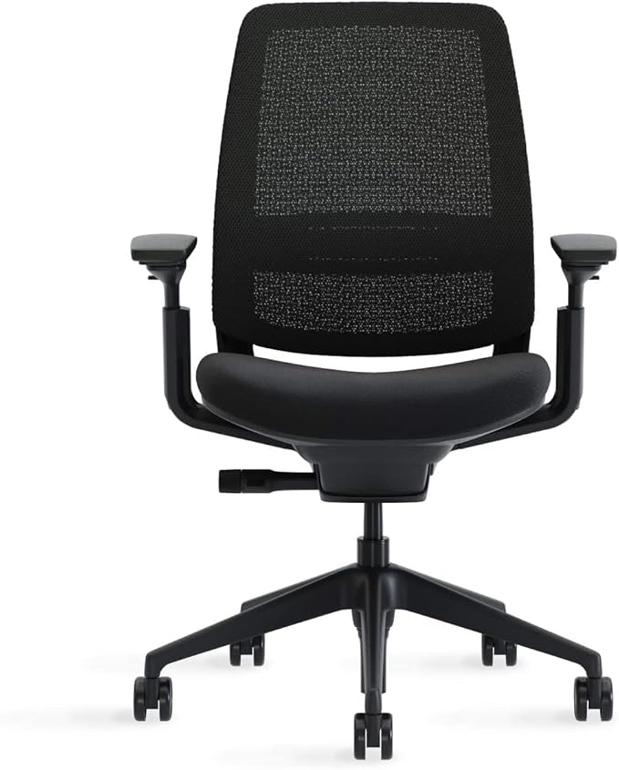 Steelcase Series 2 Office Chair, Graphite Frame, Cogent Connect Peacock, Hard Floor Casters