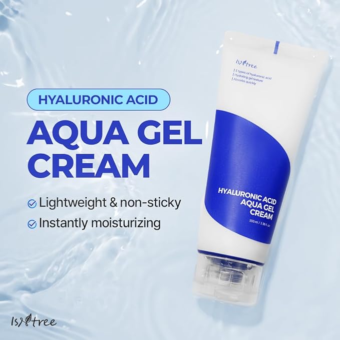 ISNTREE Hyaluronic Acid Daily Sun Gel 50ml, 1.69 fl oz + Hyaluronic Acid Aqua Gel Cream 100ml, 3.38 fl oz + Green Tea Fresh Toner 200ml, 6.76 fl oz