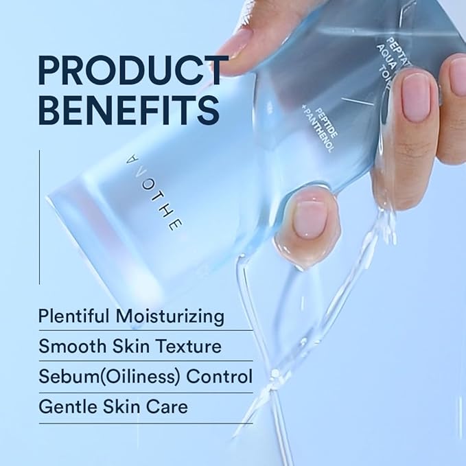 ANOTHERFACE PEPTATHENOL™ Aqua Balance Cream + Toner Set, Skin Barrier Repairing, Firming & Smooting Skin for Anti-Aging, Deep Moisturizing for Sensitive & Dry Skin,Vegan, Korean Skin Care