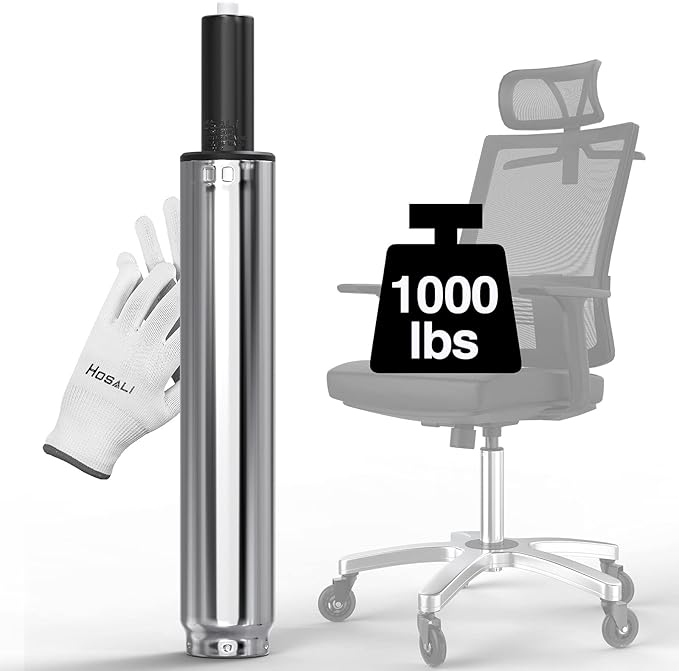 Office Chair Cylinder Replacement, Heavy-Duty Office Chair Replacement Parts Gas Lift Cylinder, Highest End Class 4 Hydraulic Pneumatic Shock Piston, Universal Size Fits Most Chairs