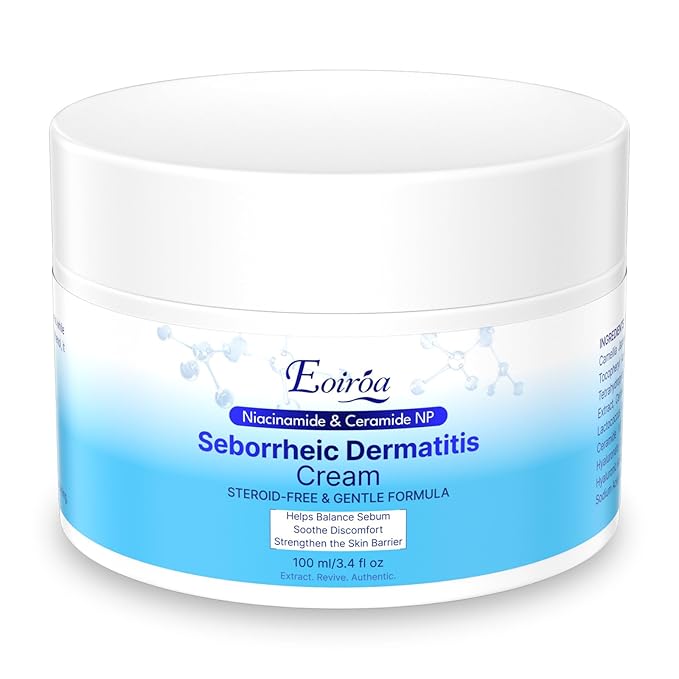 Seborrheic Dermatitis Cream Face & Scalp Soothing – Nourishing Moisturizer with Azelaic Acid, Salicylic Acid, Niacinamide & Urea – Non-Greasy Soothing Care for Dry, Flaky, Irritated Skin