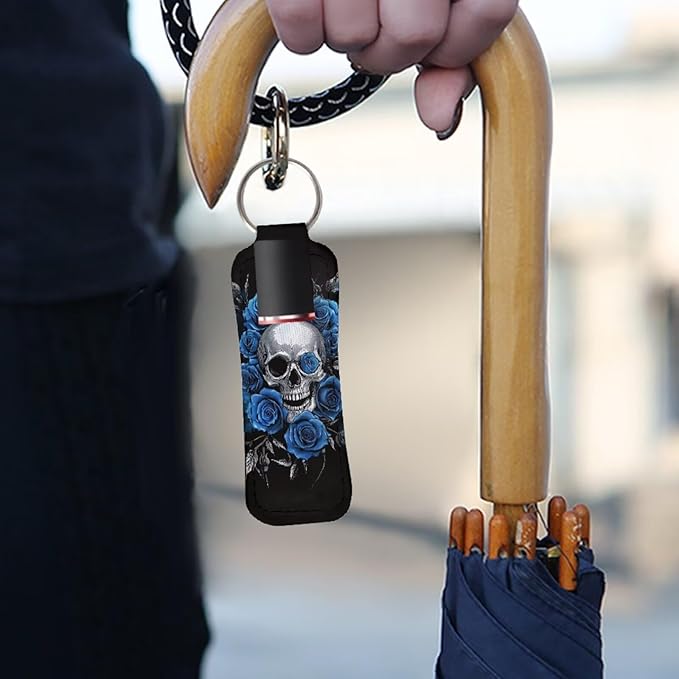 Pensura Chapstick Holder Keychain Fashion 5 Pcs Car Keychain Holder Portable Chapstick Holder Keep from Scratched and Dust