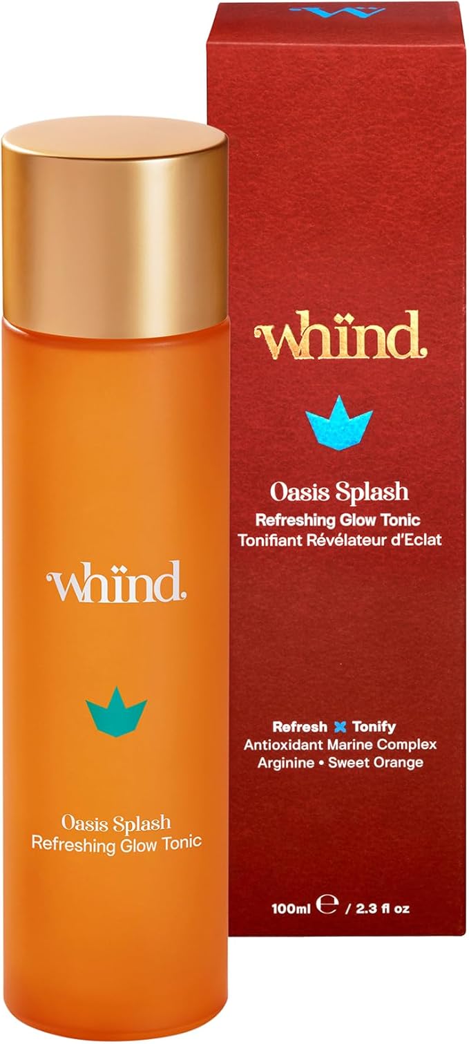 whind Oasis Splash Invigorating Glow Toner – Alcohol-Free Soothing Toner for Face Skin Care, Rich in Antioxidants – Hydrates, Brightens & Refreshes Skin – 100ml