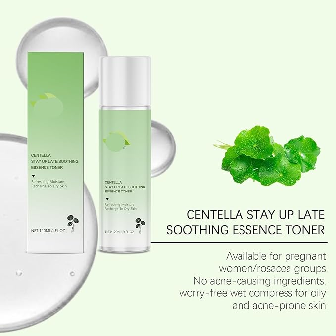 Soothing Essence Toner With Centella & Allantoin, Hyaluronic Acid Hydrating For Moisturizing, Oil-Control - Daily Skincare(1PCS)